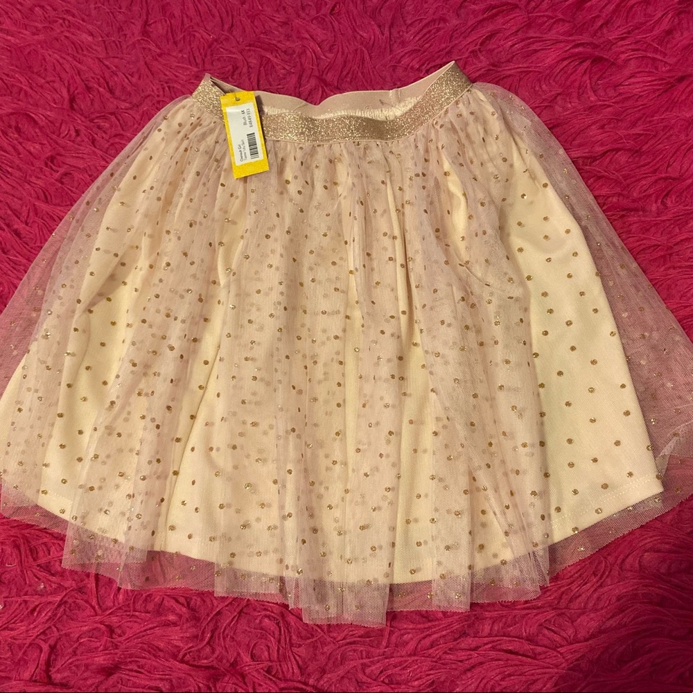 Girls cream and gold skirt